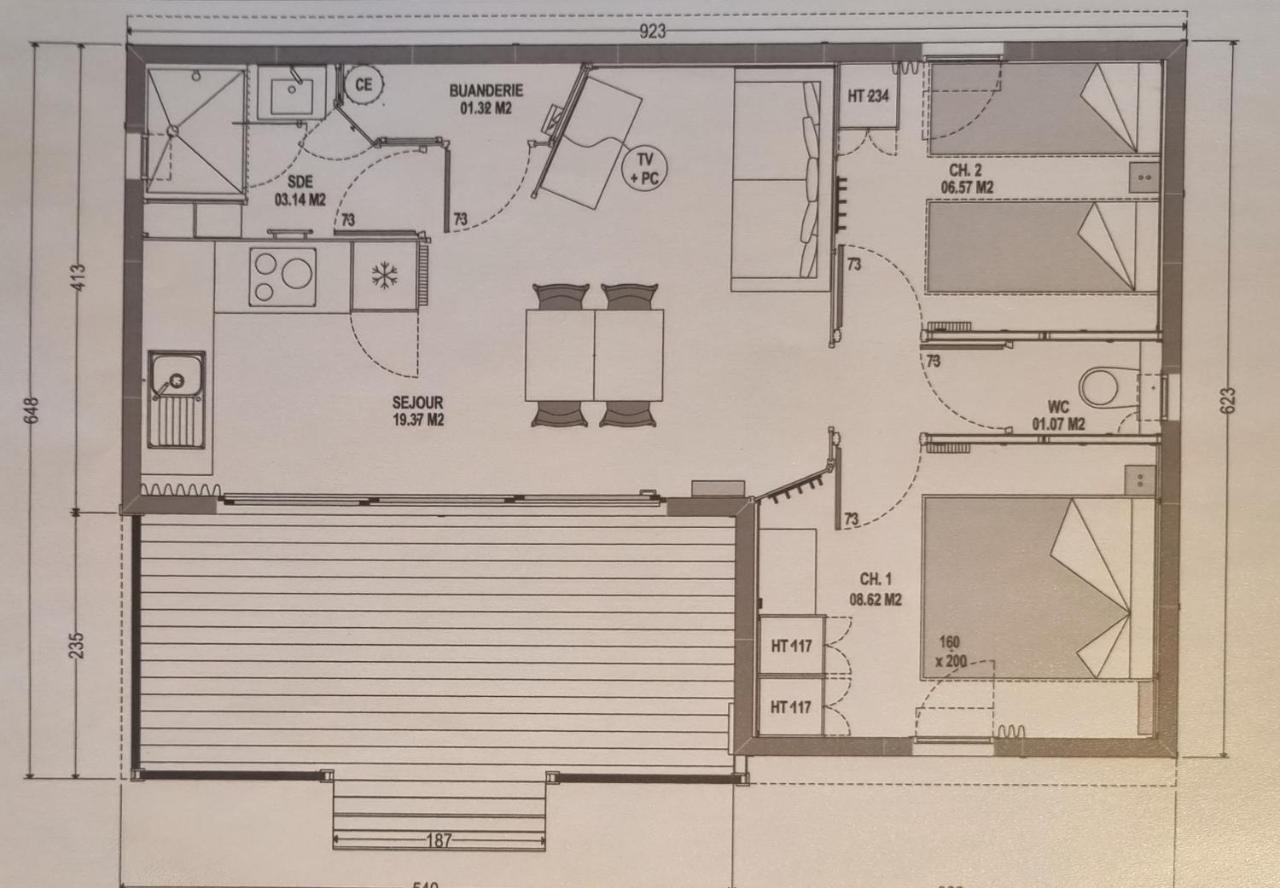 Etxetxoa, De 1 A 4 Personnes Avec Climatisation, Terrain Prive Et Piscine 3*